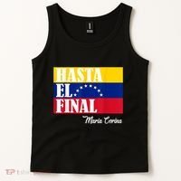 Hasta El Final Maria Corina Venezuela Libre Flag Tank Top thumb 2