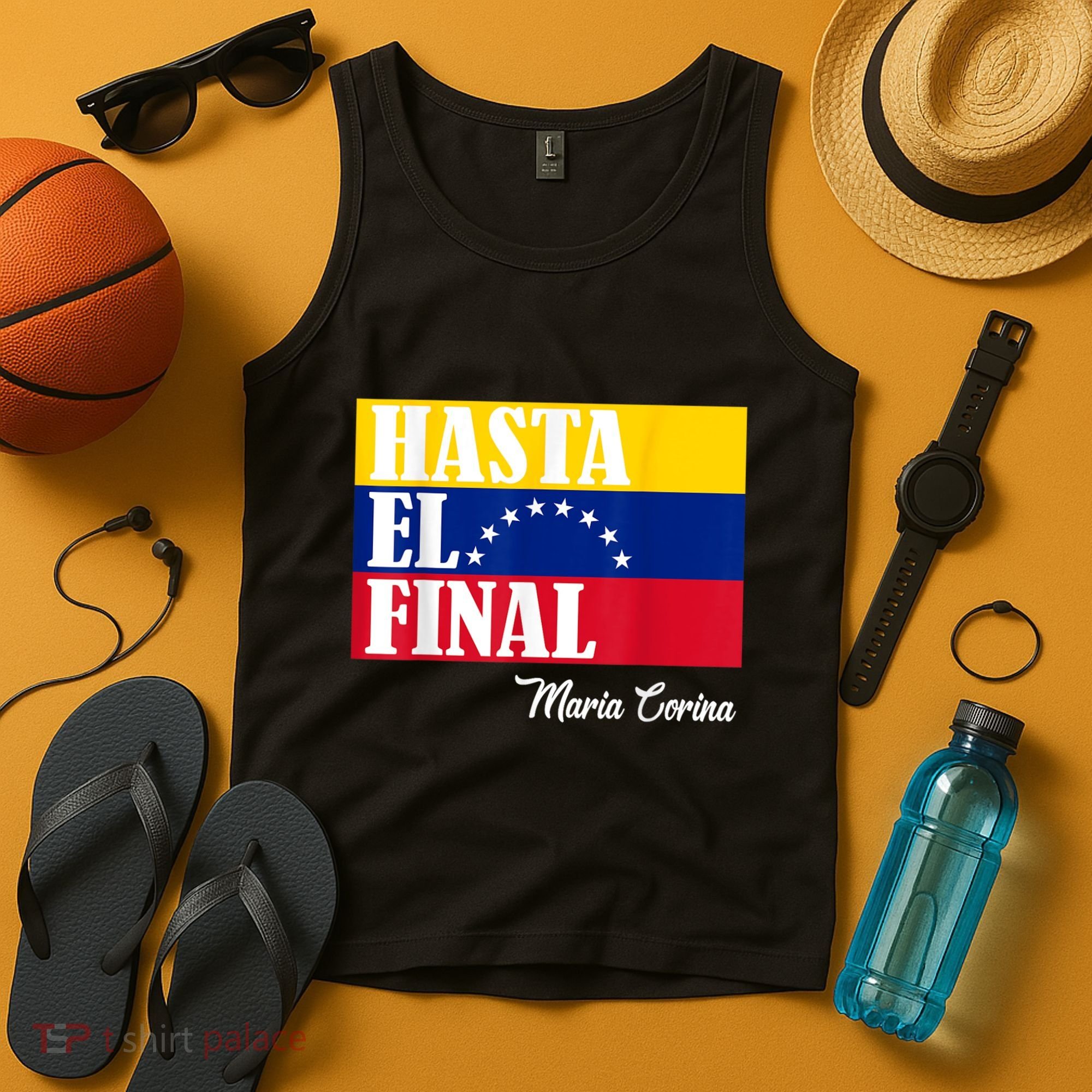 Hasta El Final Maria Corina Venezuela Libre Flag Tank Top