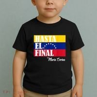 Hasta El Final Maria Corina Venezuela Libre Flag Toddler T-Shirt thumb 2