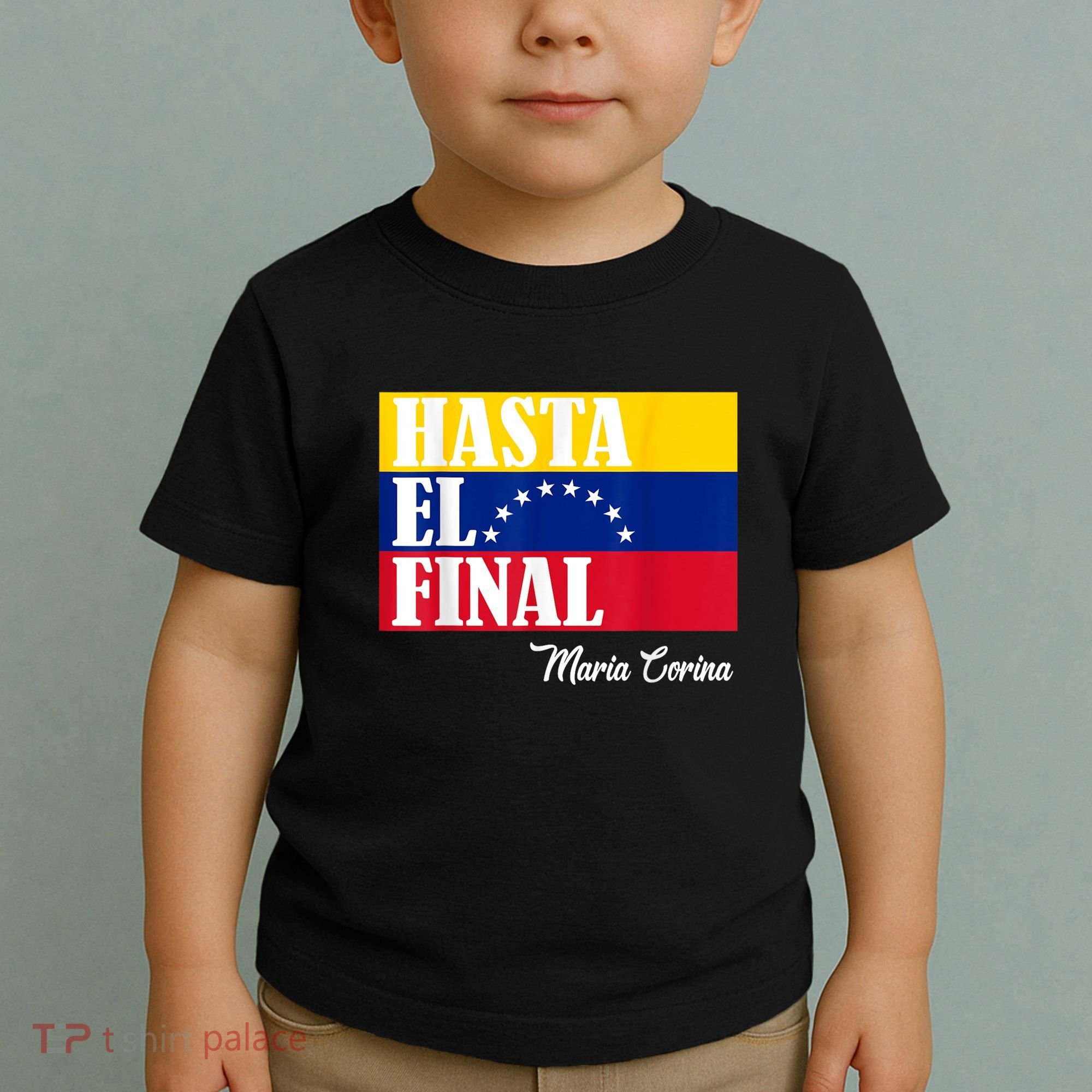 Hasta El Final Maria Corina Venezuela Libre Flag Toddler T-Shirt