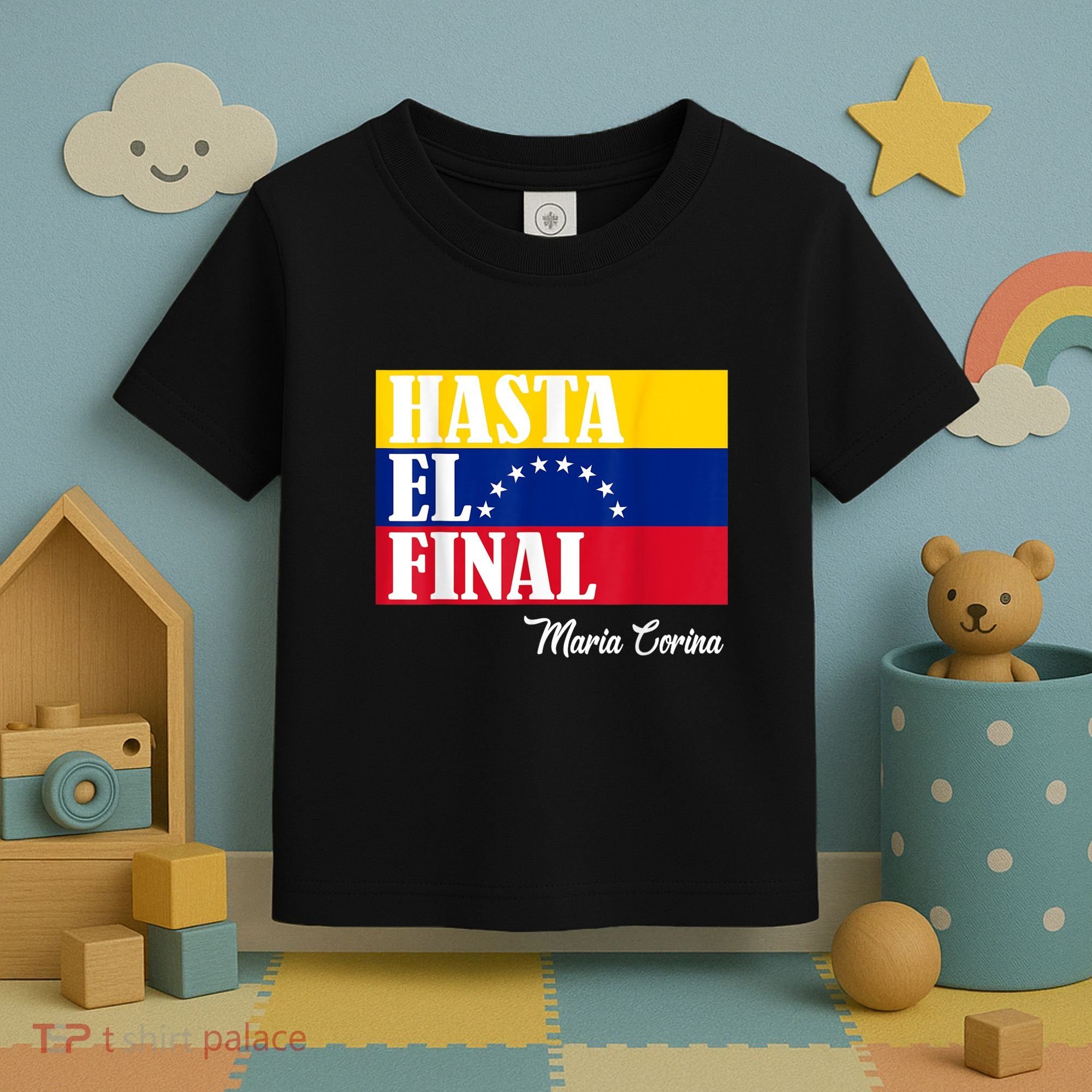 Hasta El Final Maria Corina Venezuela Libre Flag Toddler T-Shirt