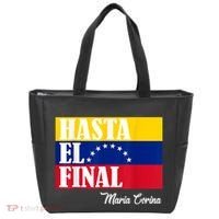Hasta El Final Maria Corina Venezuela Libre Flag Tote Bag thumb 0