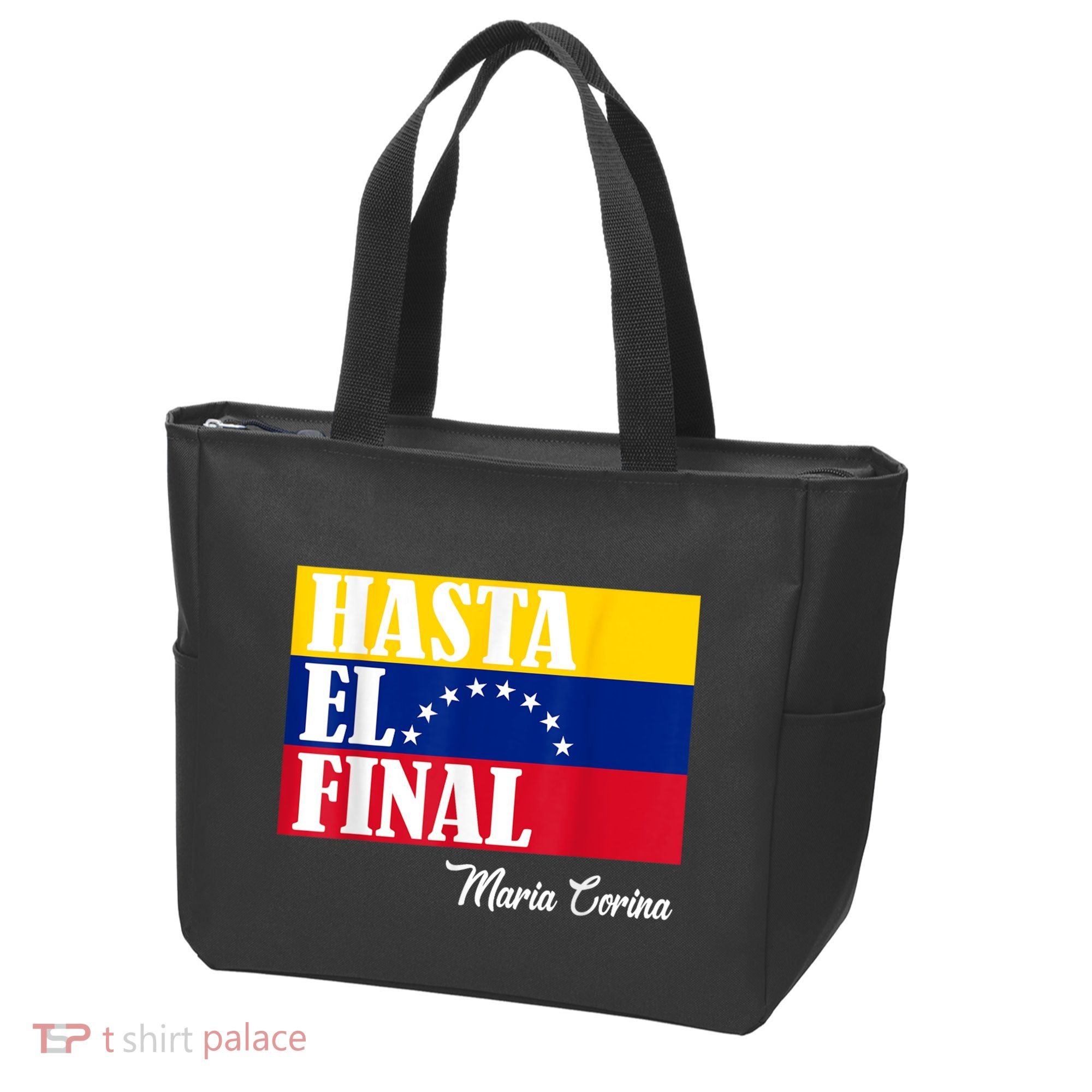 Hasta El Final Maria Corina Venezuela Libre Flag Tote Bag