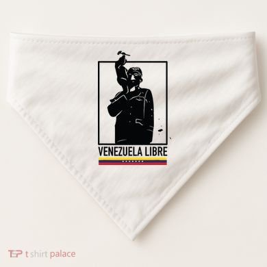 Hasta El Final Abajo Cadenas Venezuela Libre USA-Made Doggie Bandana
