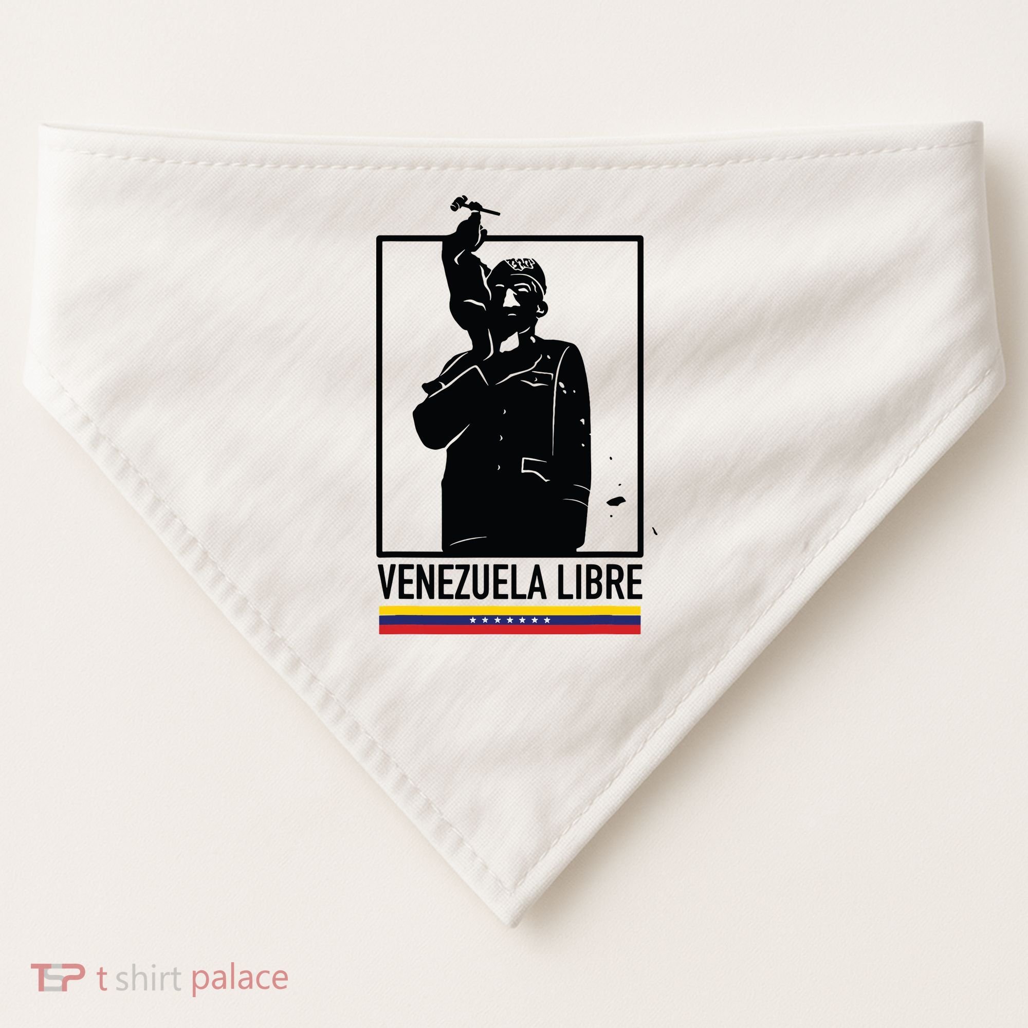 Hasta El Final Abajo Cadenas Venezuela Libre USA-Made Doggie Bandana