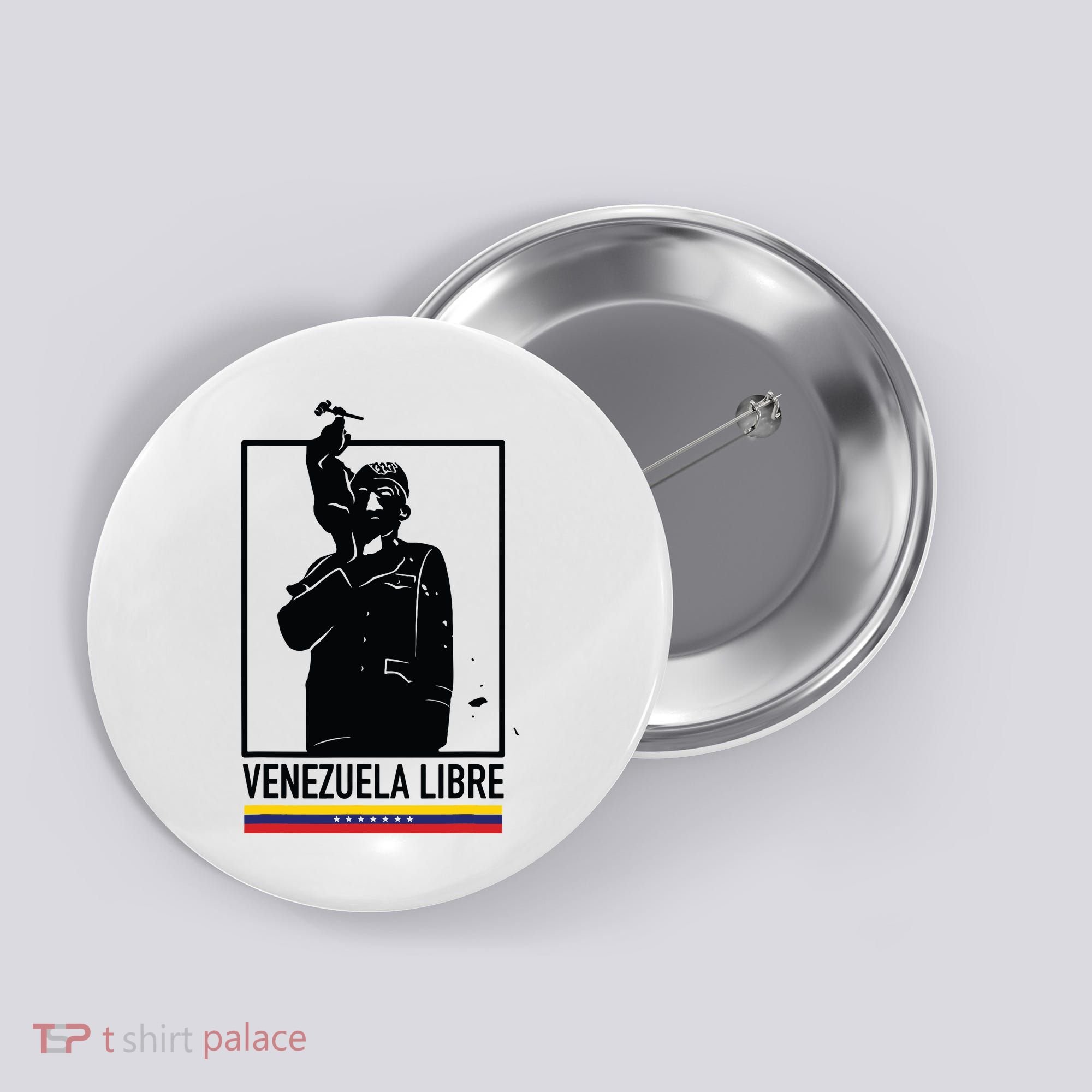 Hasta El Final Abajo Cadenas Venezuela Libre Button