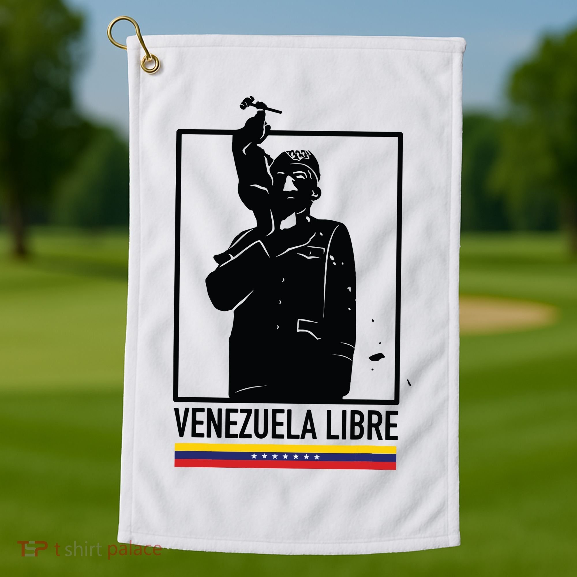 Hasta El Final Abajo Cadenas Venezuela Libre Golf Towel