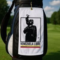 Hasta El Final Abajo Cadenas Venezuela Libre Golf Towel thumb 2