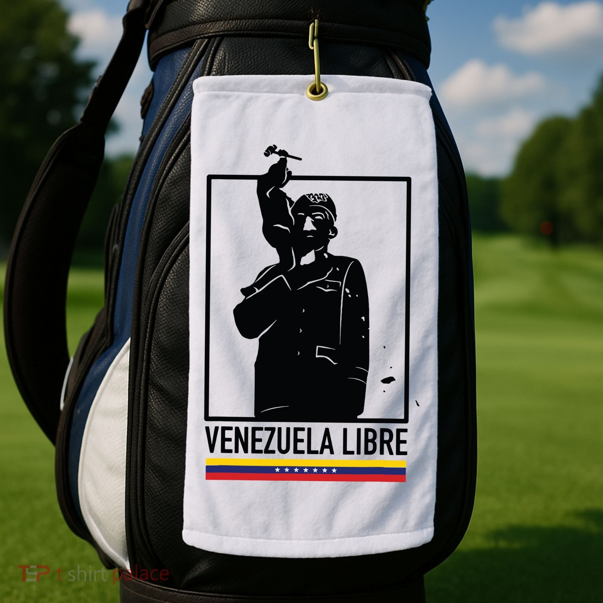 Hasta El Final Abajo Cadenas Venezuela Libre Golf Towel
