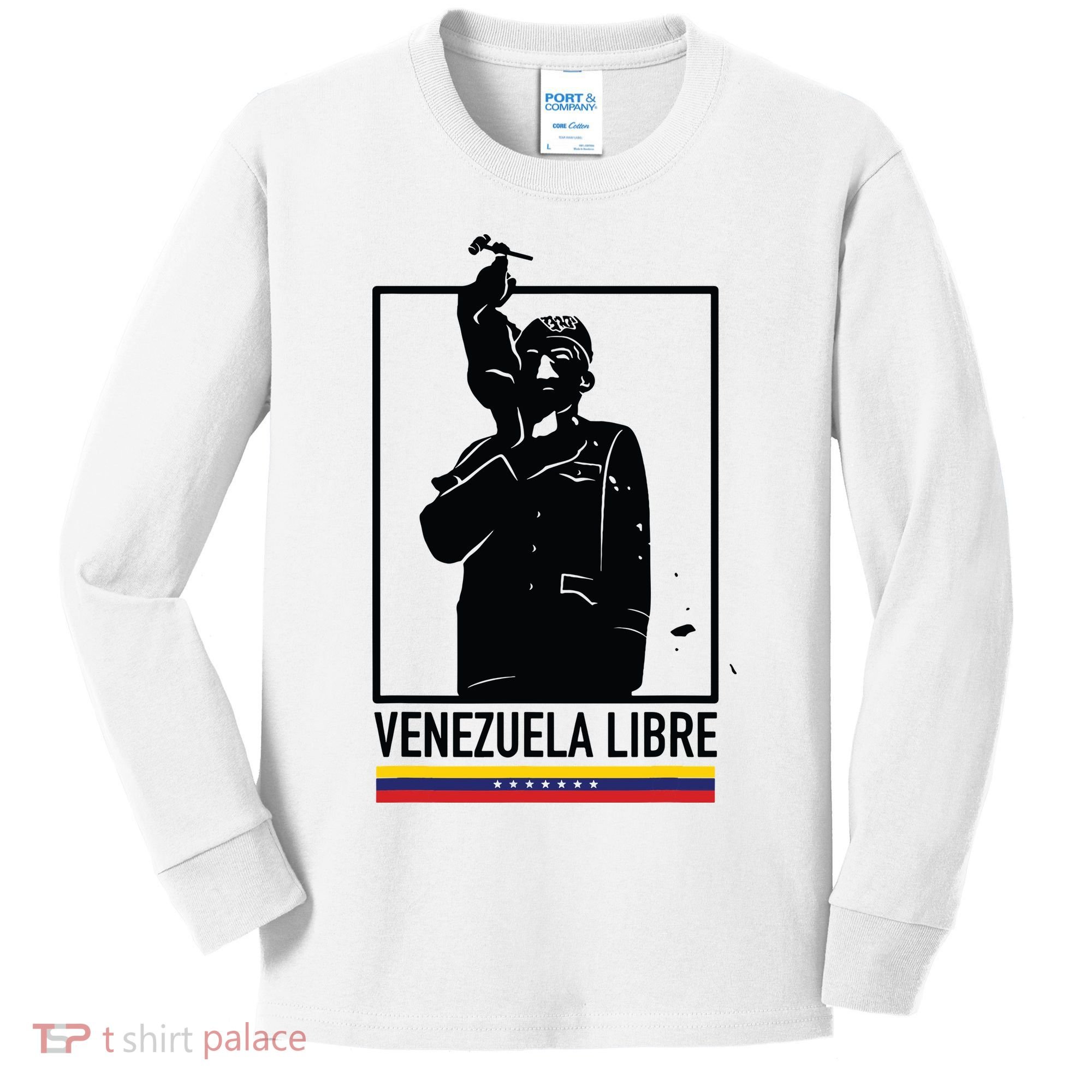 Hasta El Final Abajo Cadenas Venezuela Libre Kids Long Sleeve Shirt