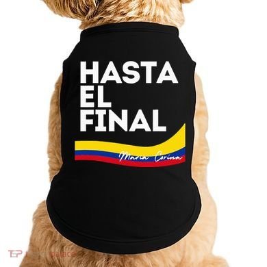 Hasta El Final Maria Corina Venezuela Libre Doggie Tank