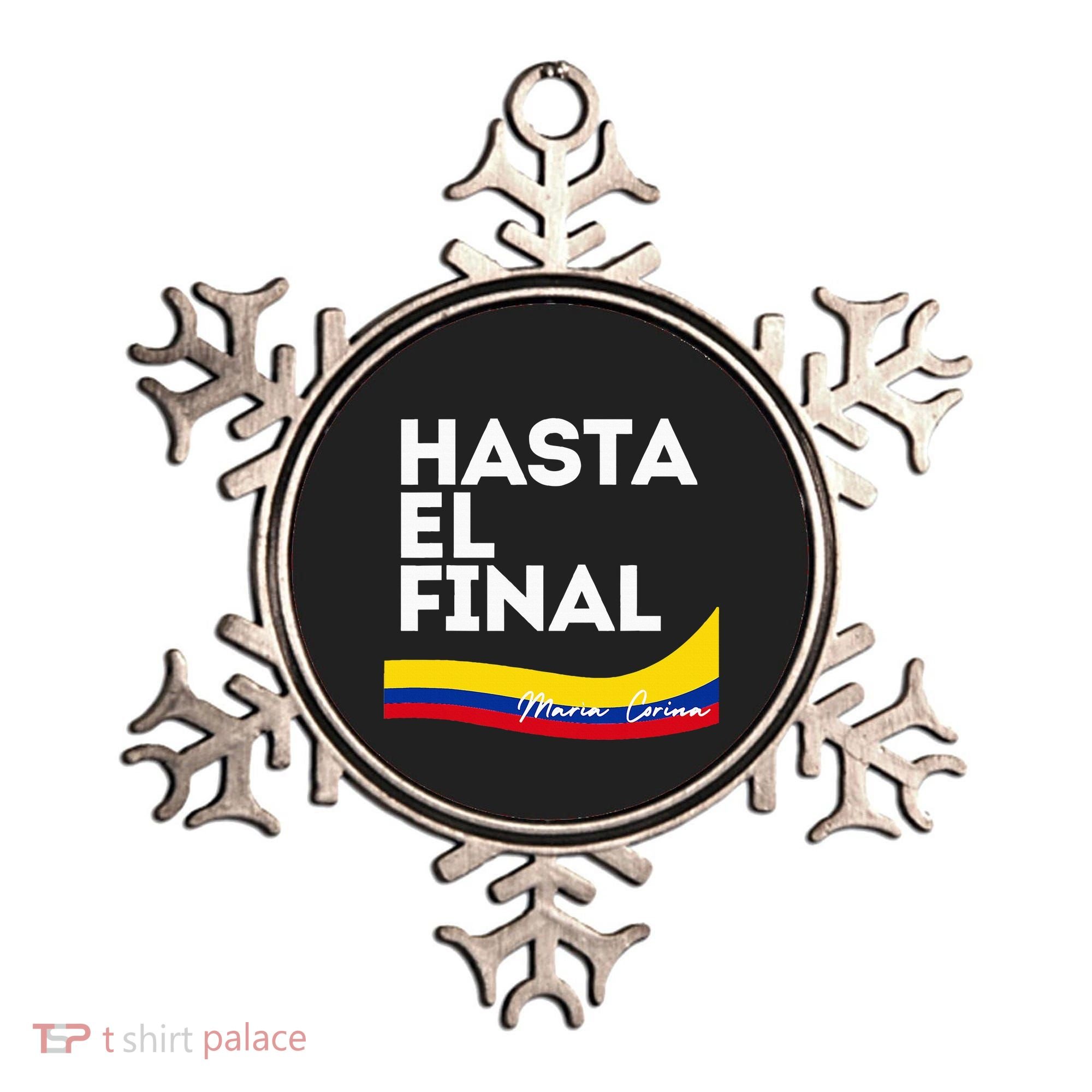 Hasta El Final Maria Corina Venezuela Libre Ornament