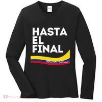 Hasta El Final Maria Corina Venezuela Libre Women's Long Sleeve Shirt thumb 0
