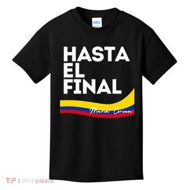 Hasta El Final Maria Corina Venezuela Libre Kids T-Shirt