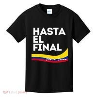 Hasta El Final Maria Corina Venezuela Libre Kids T-Shirt thumb 0