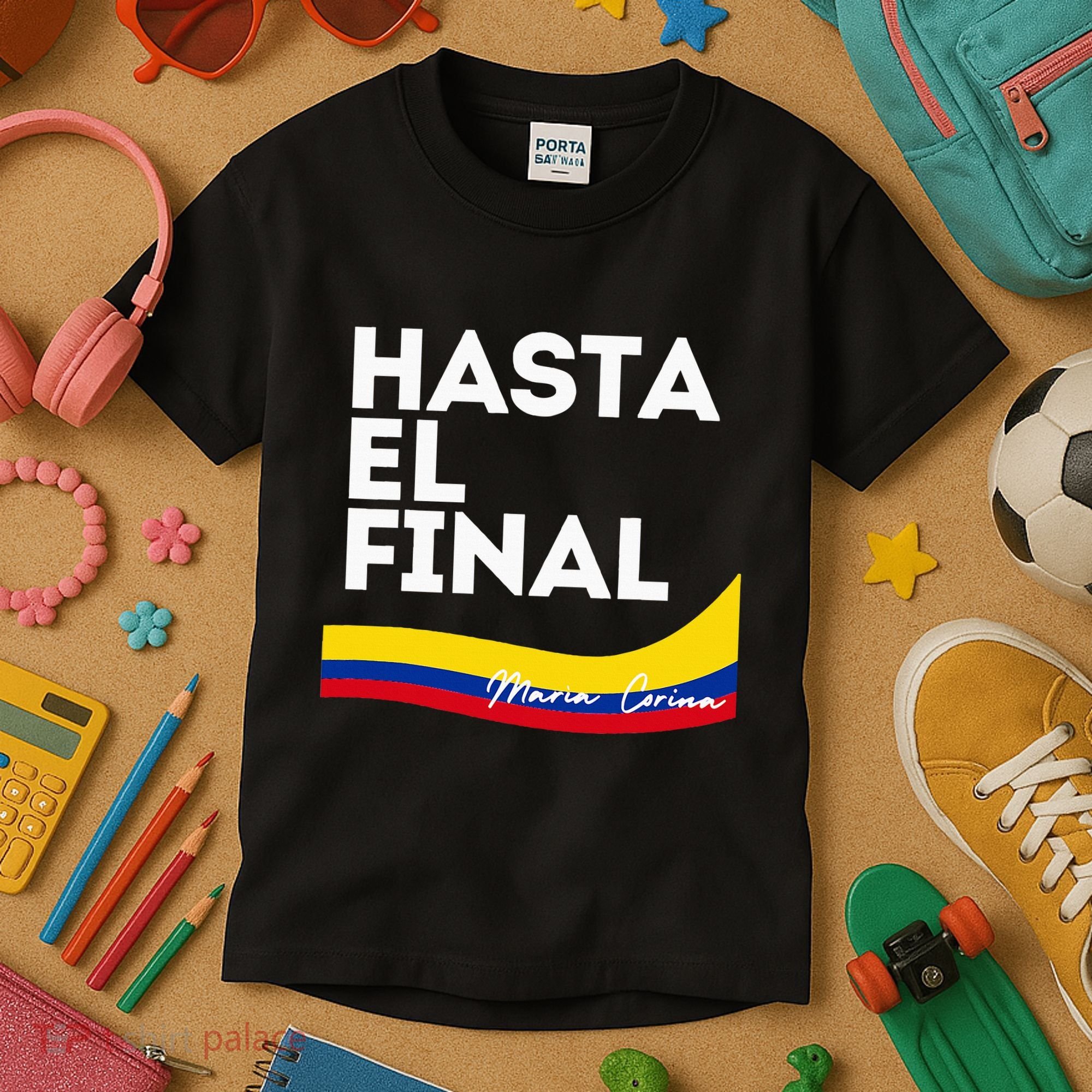 Hasta El Final Maria Corina Venezuela Libre Kids T-Shirt