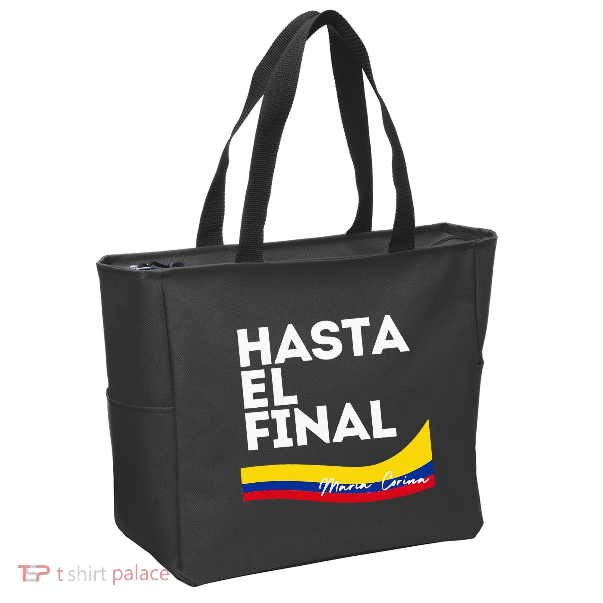 Hasta El Final Maria Corina Venezuela Libre Tote Bag