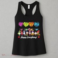 Happy Everything Gnomes Every Seasons All Year Tree Women's Tank Top thumb 3