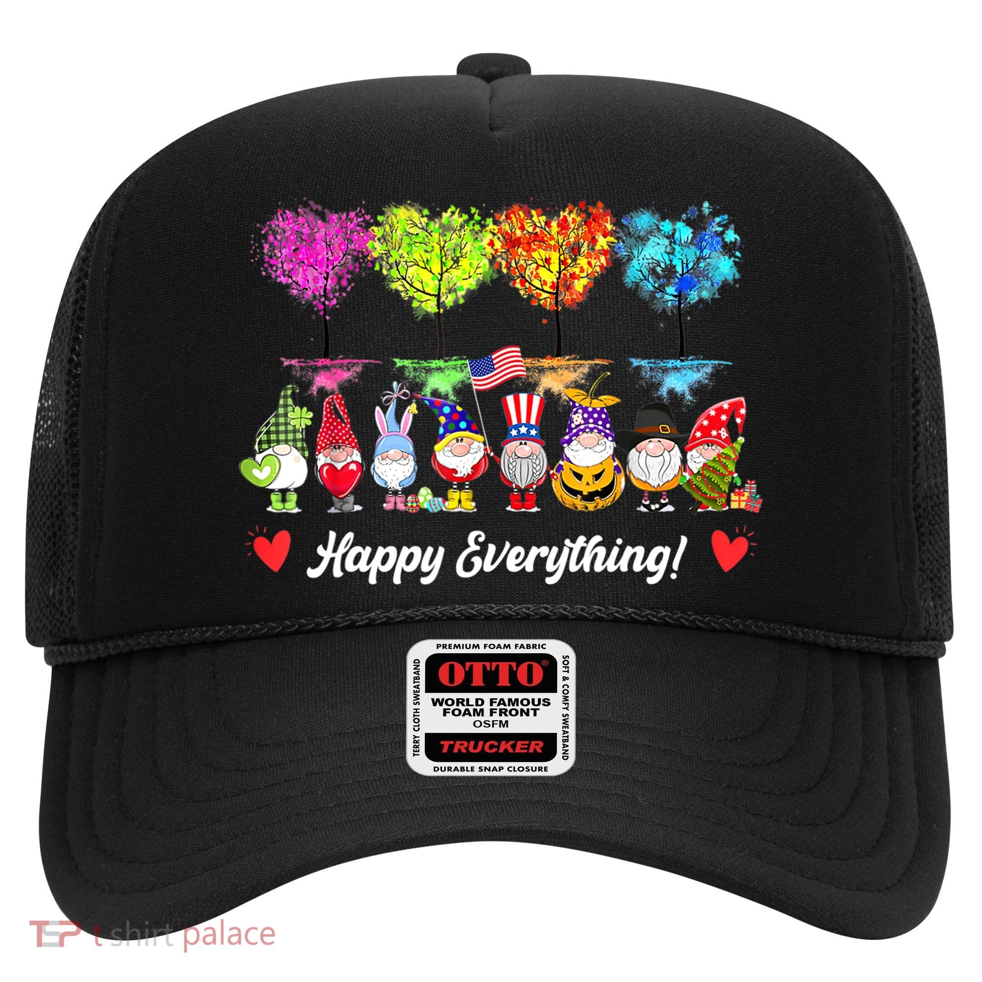 Happy Everything Gnomes Every Seasons All Year Tree Hat