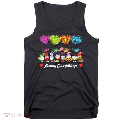 Happy Everything Gnomes Every Seasons All Year Tree Tank Top