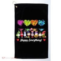 Happy Everything Gnomes Every Seasons All Year Tree Golf Towel thumb 0