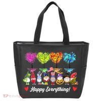 Happy Everything Gnomes Every Seasons All Year Tree Tote Bag thumb 0