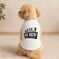 Human Evolution Go Back We F*Cked Up Doggie Tank thumb 2
