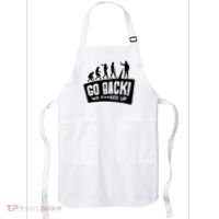 Human Evolution Go Back We F*Cked Up Apron thumb 0
