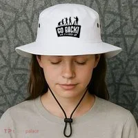 Human Evolution Go Back We F*Cked Up Bucket Hat thumb 3