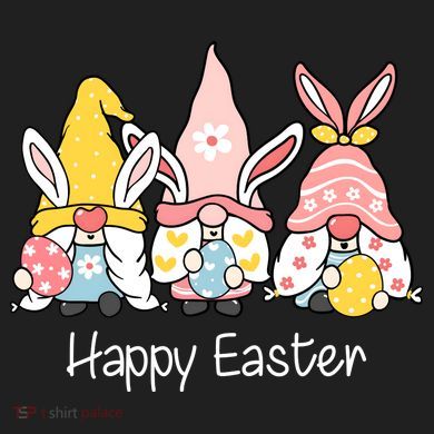 Happy Easter Gnome Holiday Cute Gift Comfort Colors Heavyweight Long Sleeve T-Shirt