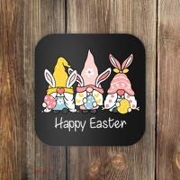 Happy Easter Gnome Holiday Cute Gift Coaster thumb 0