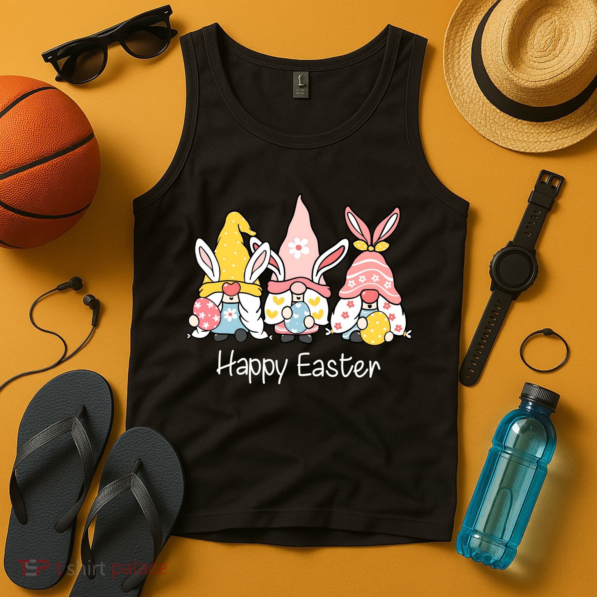 Happy Easter Gnome Holiday Cute Gift Tank Top