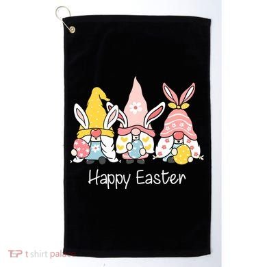 Happy Easter Gnome Holiday Cute Gift Golf Towel