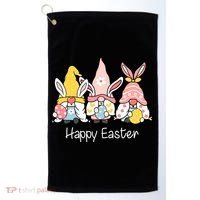Happy Easter Gnome Holiday Cute Gift Golf Towel thumb 0