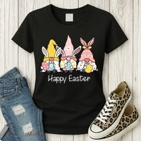 Happy Easter Gnome Holiday Cute Gift Women's T-Shirt thumb 3