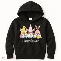 Happy Easter Gnome Holiday Cute Gift Kids Hoodie thumb 0