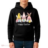 Happy Easter Gnome Holiday Cute Gift Kids Hoodie thumb 4