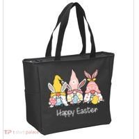 Happy Easter Gnome Holiday Cute Gift Tote Bag thumb 2