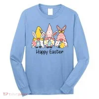 Happy Easter Gnome Holiday Cute Gift Long Sleeve Shirt thumb 0