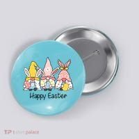 Happy Easter Gnome Holiday Cute Gift Button thumb 0