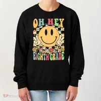 Hello Eighth Grade Teachers Student 8th Grade Back To School Women's Sweatshirt thumb 0
