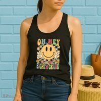 Hello Eighth Grade Teachers Student 8th Grade Back To School Women's Tank Top thumb 2