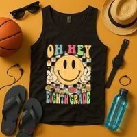 Hello Eighth Grade Teachers Student 8th Grade Back To School Tank Top thumb 4