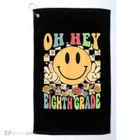 Hello Eighth Grade Teachers Student 8th Grade Back To School Golf Towel thumb 0