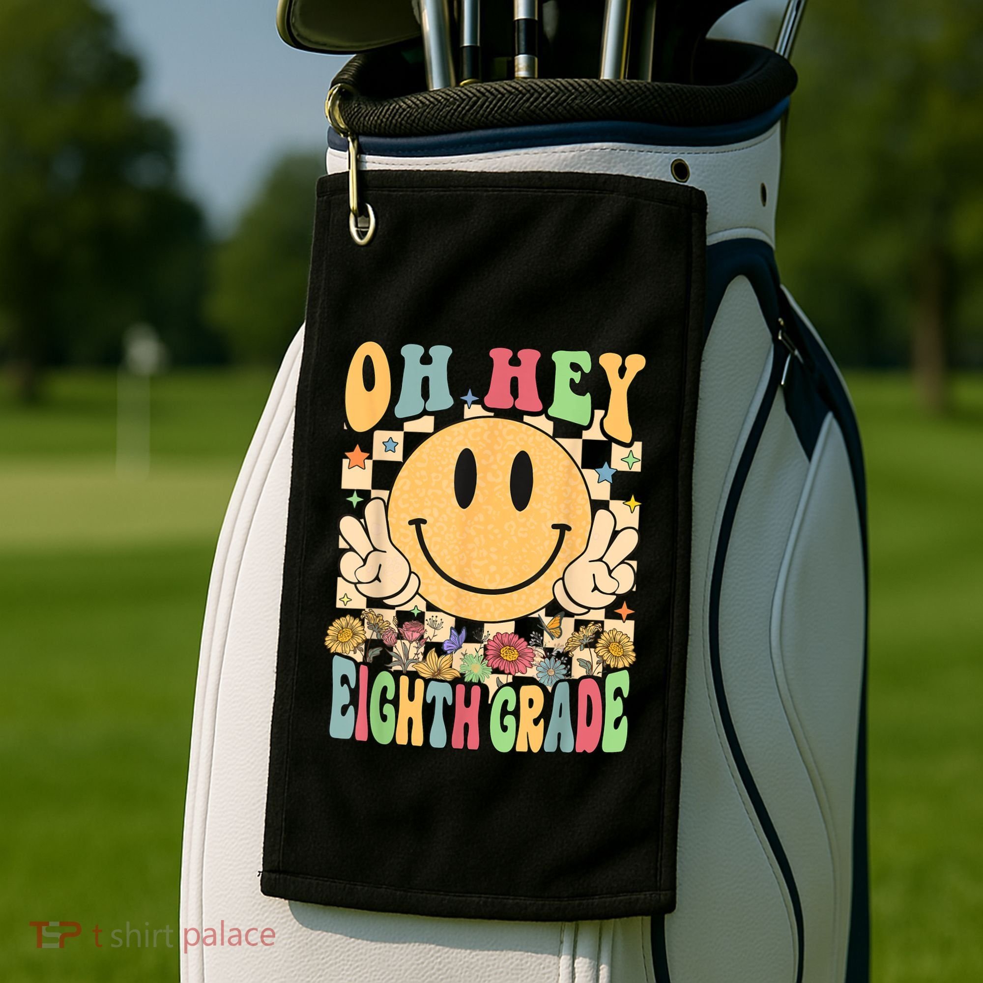Hello Eighth Grade Teachers Student 8th Grade Back To School Golf Towel