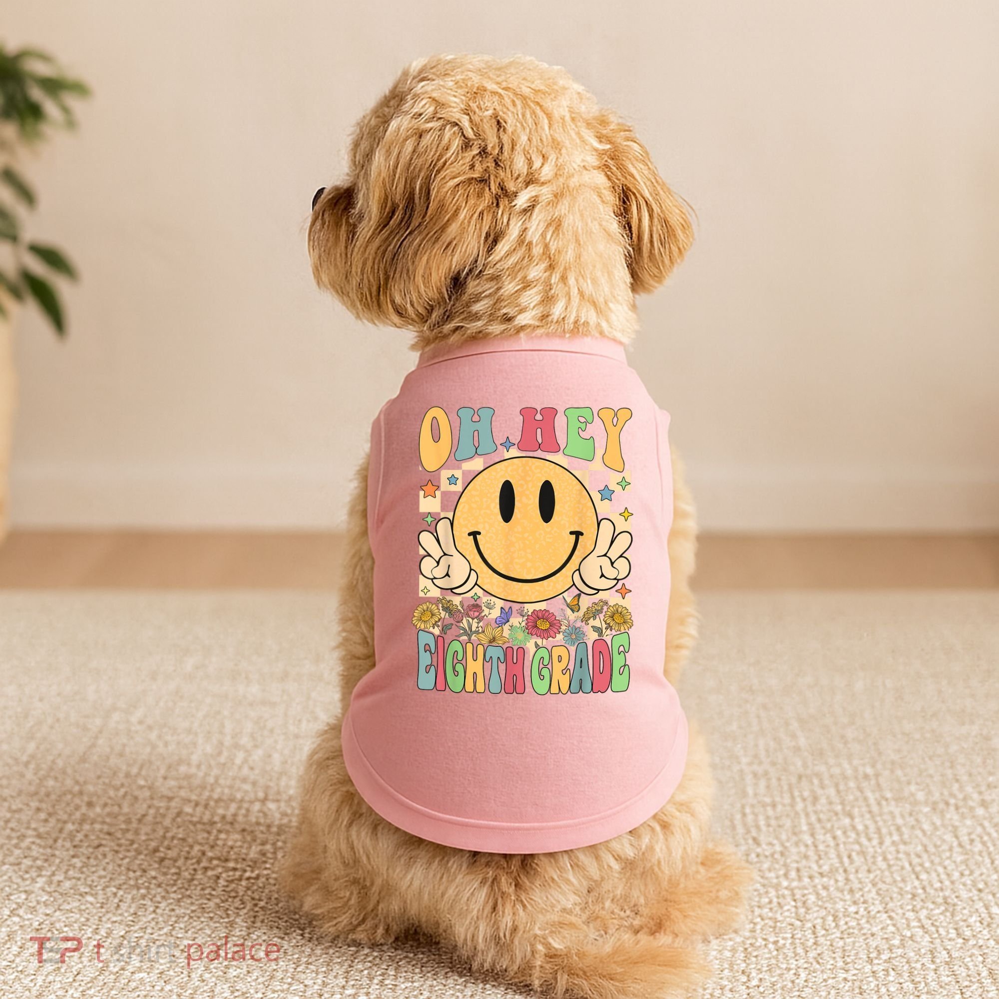 Hello Eighth Grade Teachers Student 8th Grade Back To School Doggie Tank