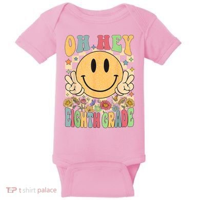 Hello Eighth Grade Teachers Student 8th Grade Back To School Baby Bodysuit