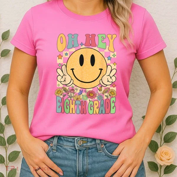 Hello Eighth Grade Teachers Student 8th Grade Back To School Women's T-Shirt