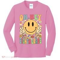 Hello Eighth Grade Teachers Student 8th Grade Back To School Kids Long Sleeve Shirt thumb 0