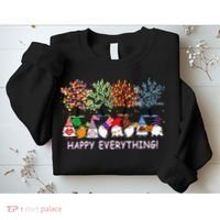 Happy Everything Gnomies Gnomes Holidays Christmas Xmas Sweatshirt thumb 2